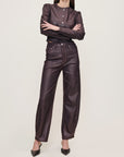 MIRO HIGH-RISE BARREL IN COCOA COATED