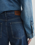 MIRO HIGH-RISE BARREL IN OXFORD BLUE