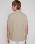 LINEN BLEND SHORT SLEEVE SHIRT