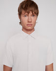 LINEN BLEND SHORT SLEEVE SHIRT