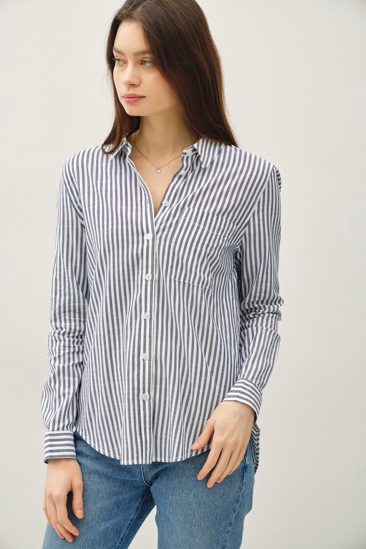 STRIPED LONG SLEEVE SHIRT