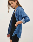 DENIM LOOK TENCEL SHIRT
