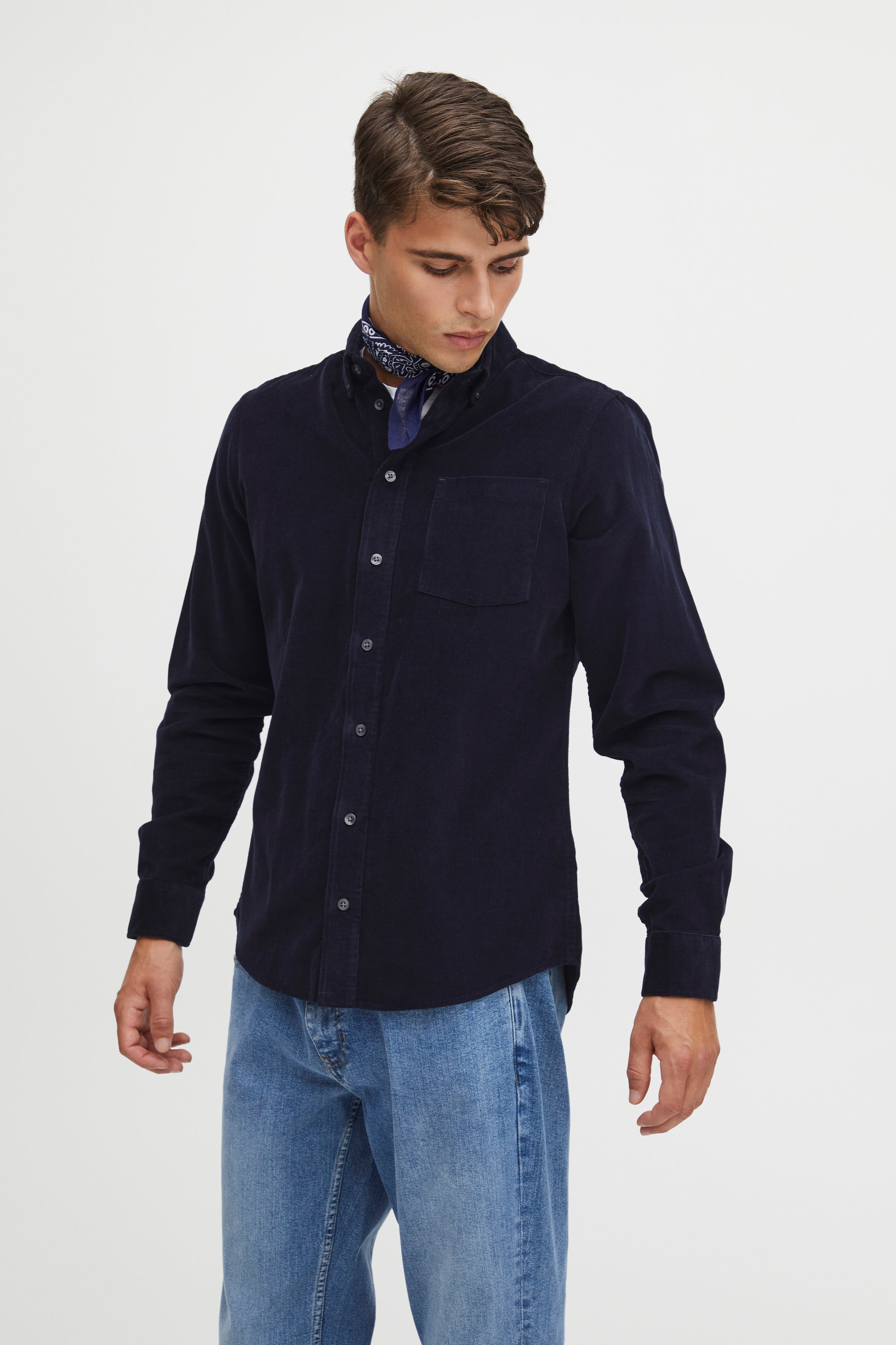 ANTON LONG SLEEVE BABY CORD SHIRT