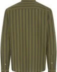 BHDARIS SLUB STRIPE LONG SLEEVE SHIRT