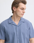 BHDANNY VERTICAL STRIPE SHORT SLEEVE SHIRT