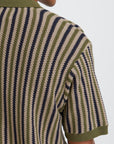 BHCARLY VERTICAL STRIPE KNIT POLO