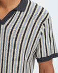 BHCARLY VERTICAL STRIPE KNIT POLO