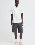 BHABAN VERTICAL STRIPE SHORT SLEEVE SHIRT