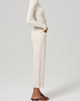 LYRA WIDE LEG CROP IN ALMONDETTE