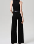 LYRA WIDE LEG LONG IN PLUSH BLACK 32"