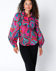 PSYCHEDELIC PRINT BUTTON UP