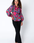 PSYCHEDELIC PRINT BUTTON UP