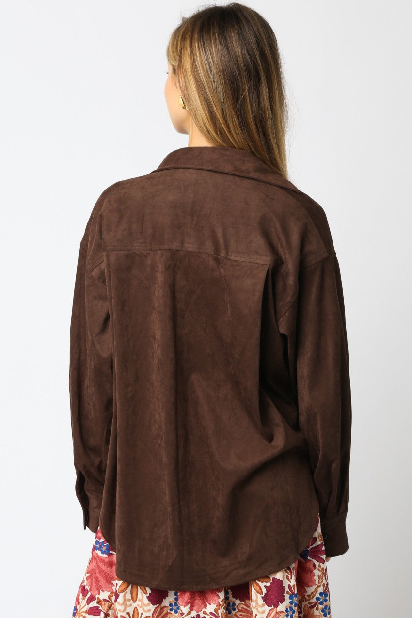 ULTRASUEDE OVERSHIRT
