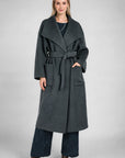 LARGE LAPEL WOOL COAT