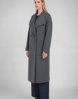 LARGE LAPEL WOOL COAT