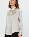 SILK LONG SLEEVE BLOUSE