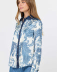 CONTRAST TRIM PAISLEY SHIRT