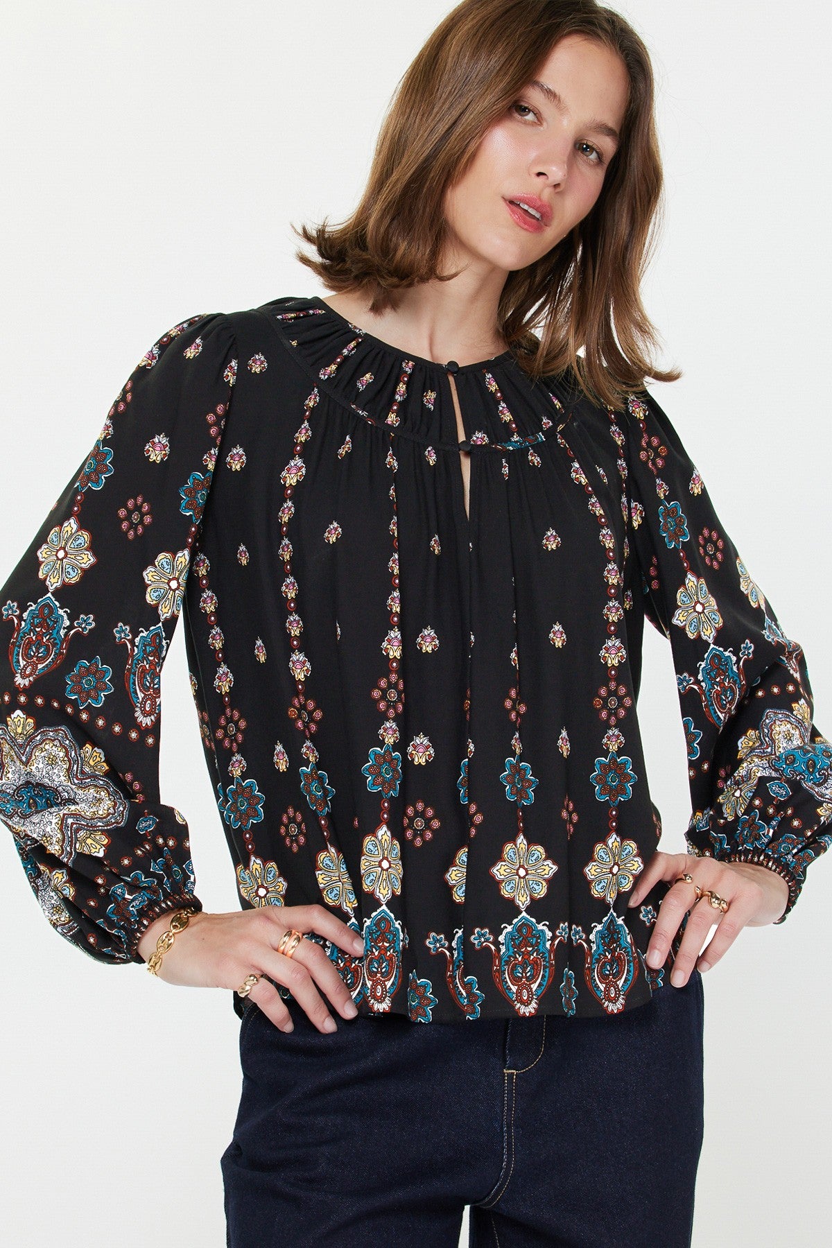 BOHO PEASANT BLOUSE