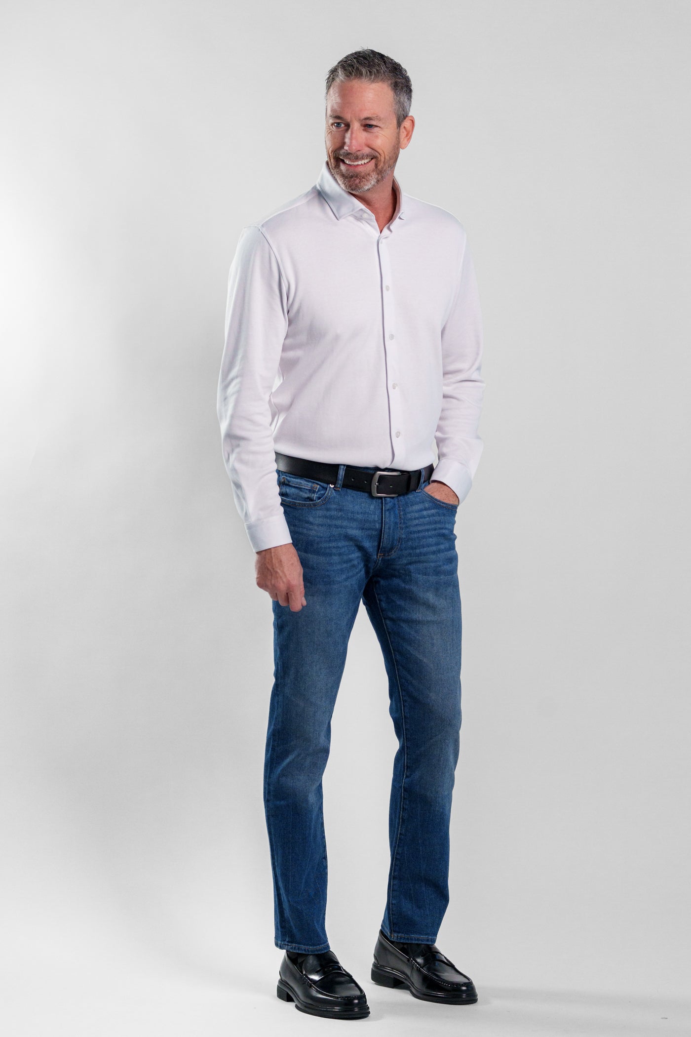 LONG SLEEVE PIQUE SHIRT