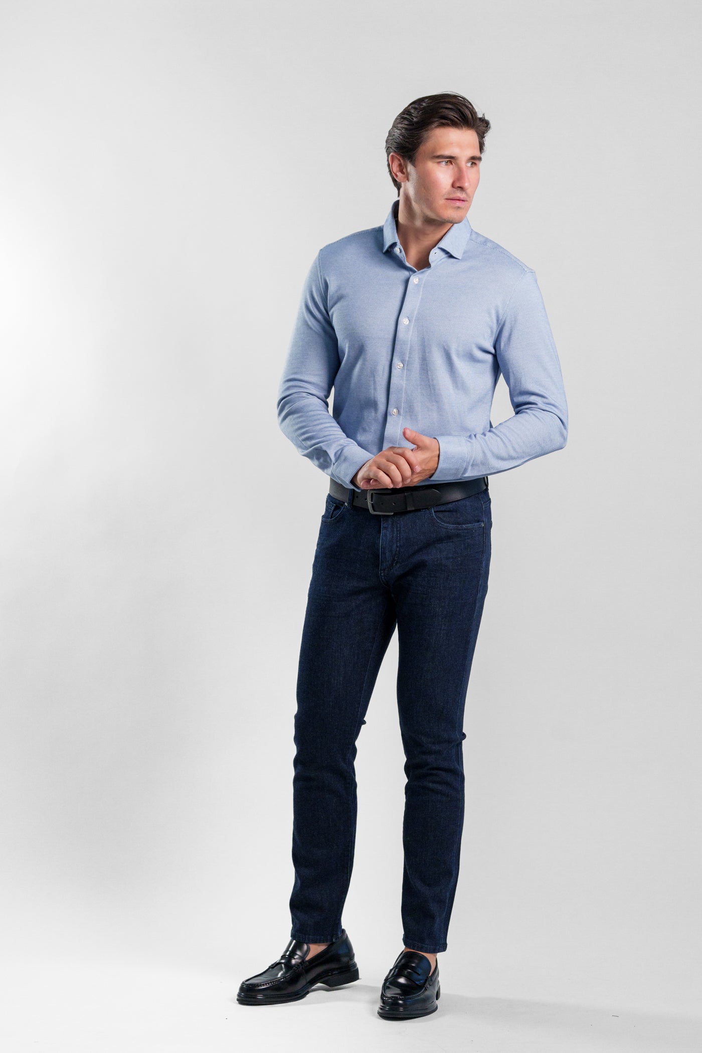 LONG SLEEVE PIQUE SHIRT