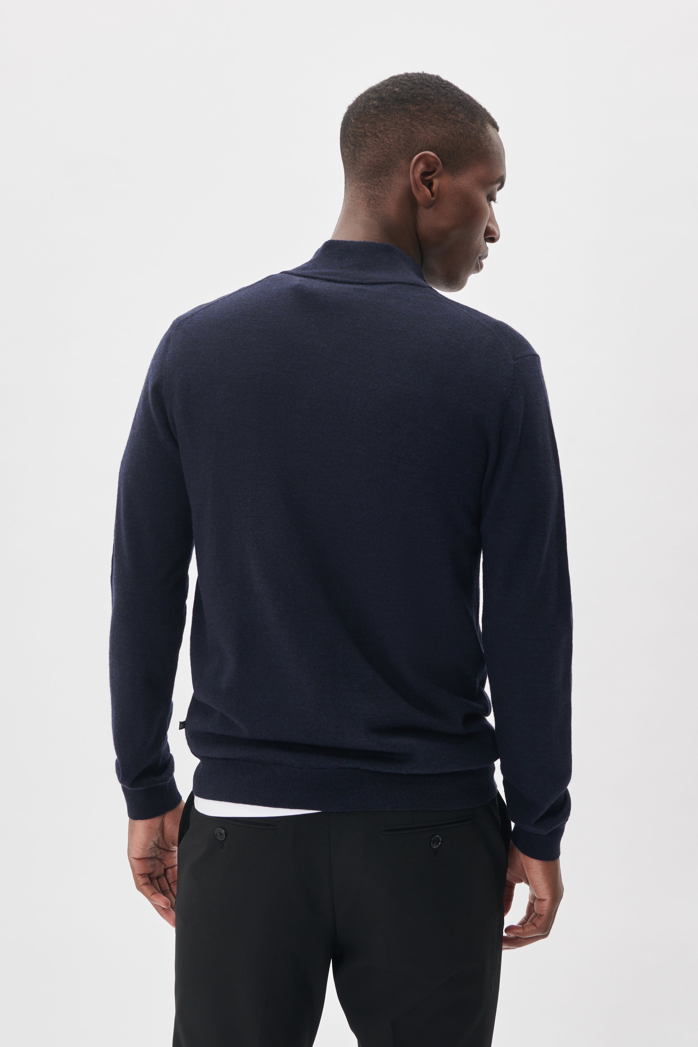 MAMASON MERINO FULL ZIP SWEATER