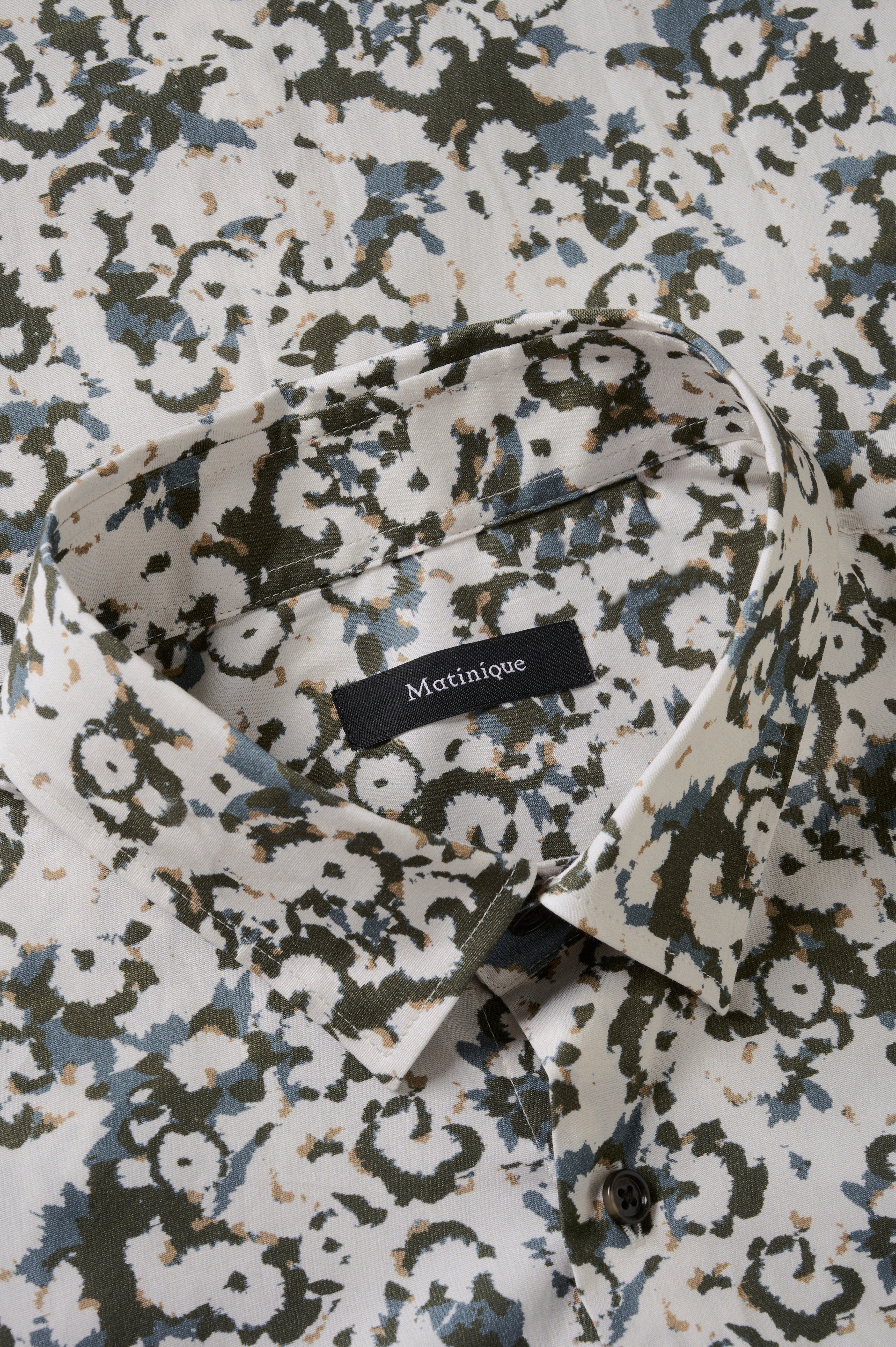 MATROSTOL BUTTON UP FLORAL LONG SLEEVE SHIRT