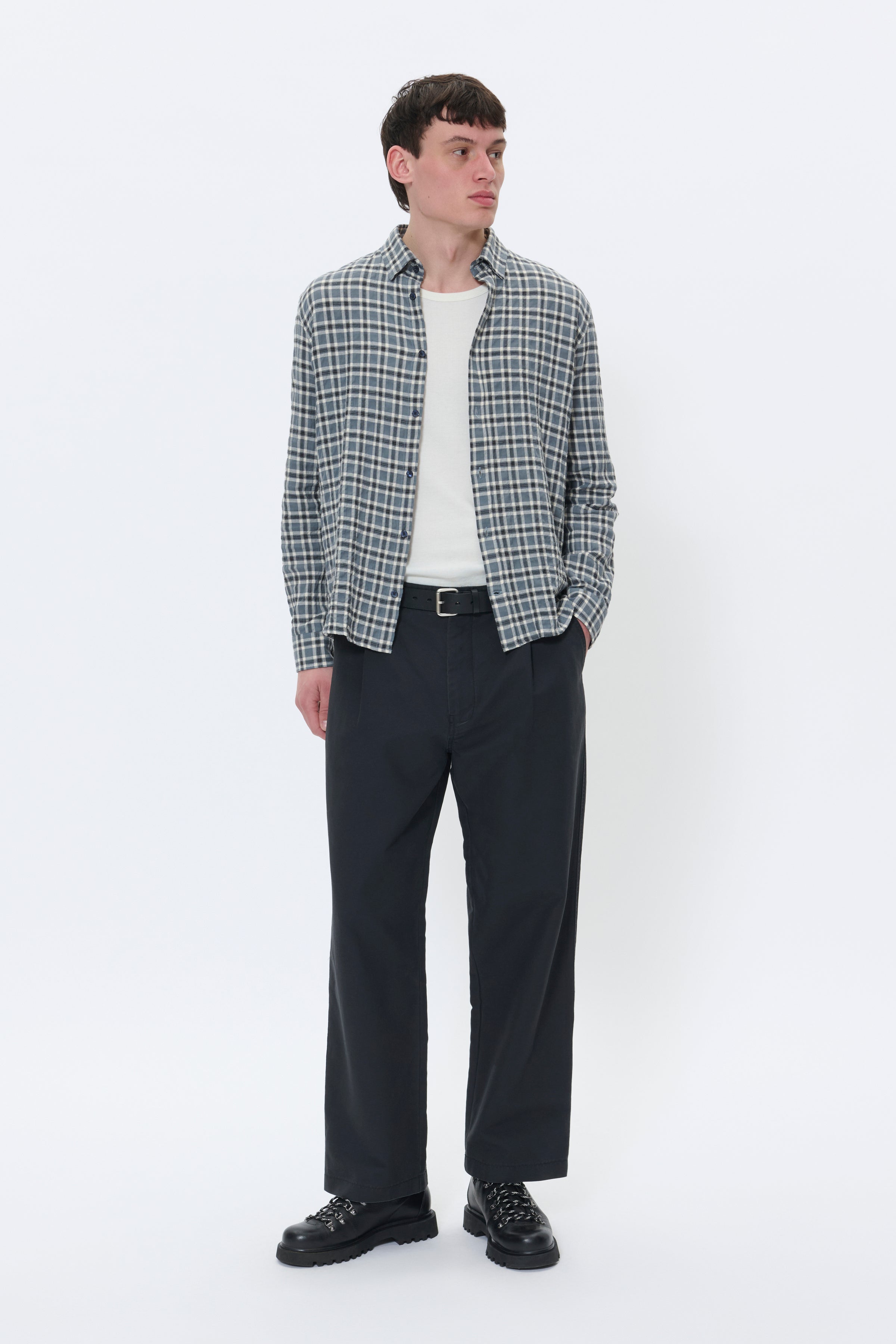 MACHRISTALDO CHECKED LONG SLEEVE SHIRT