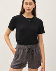 PATCH POCKET TENCEL SHORTS