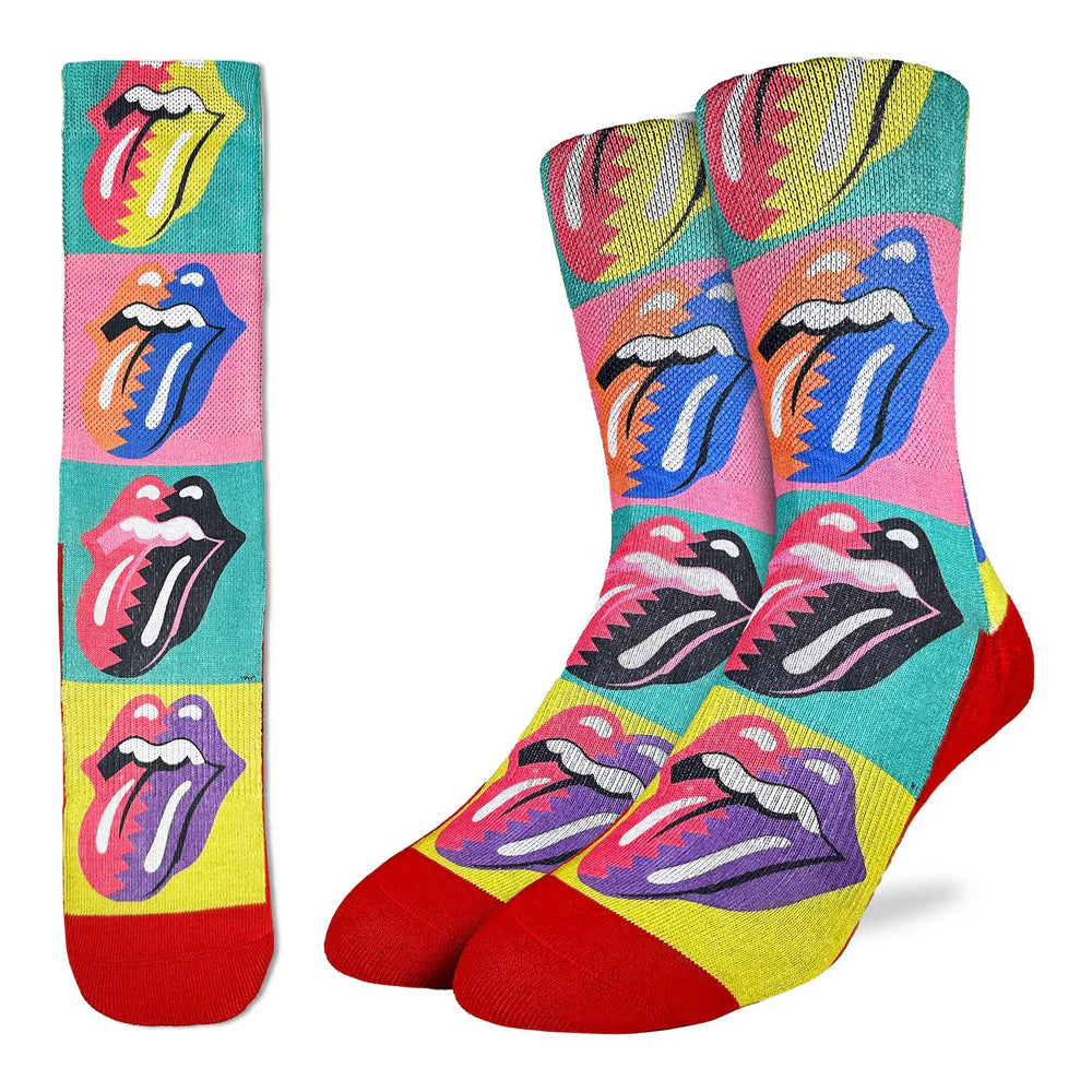 ROLLING STONES HOT LIPS POP ART ACTIVE SOCKS