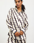 GEO PRINT BUTTON DOWN SHIRT