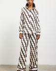 GEO PRINT BUTTON DOWN SHIRT