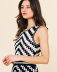 CROCHET STRIPE TANK