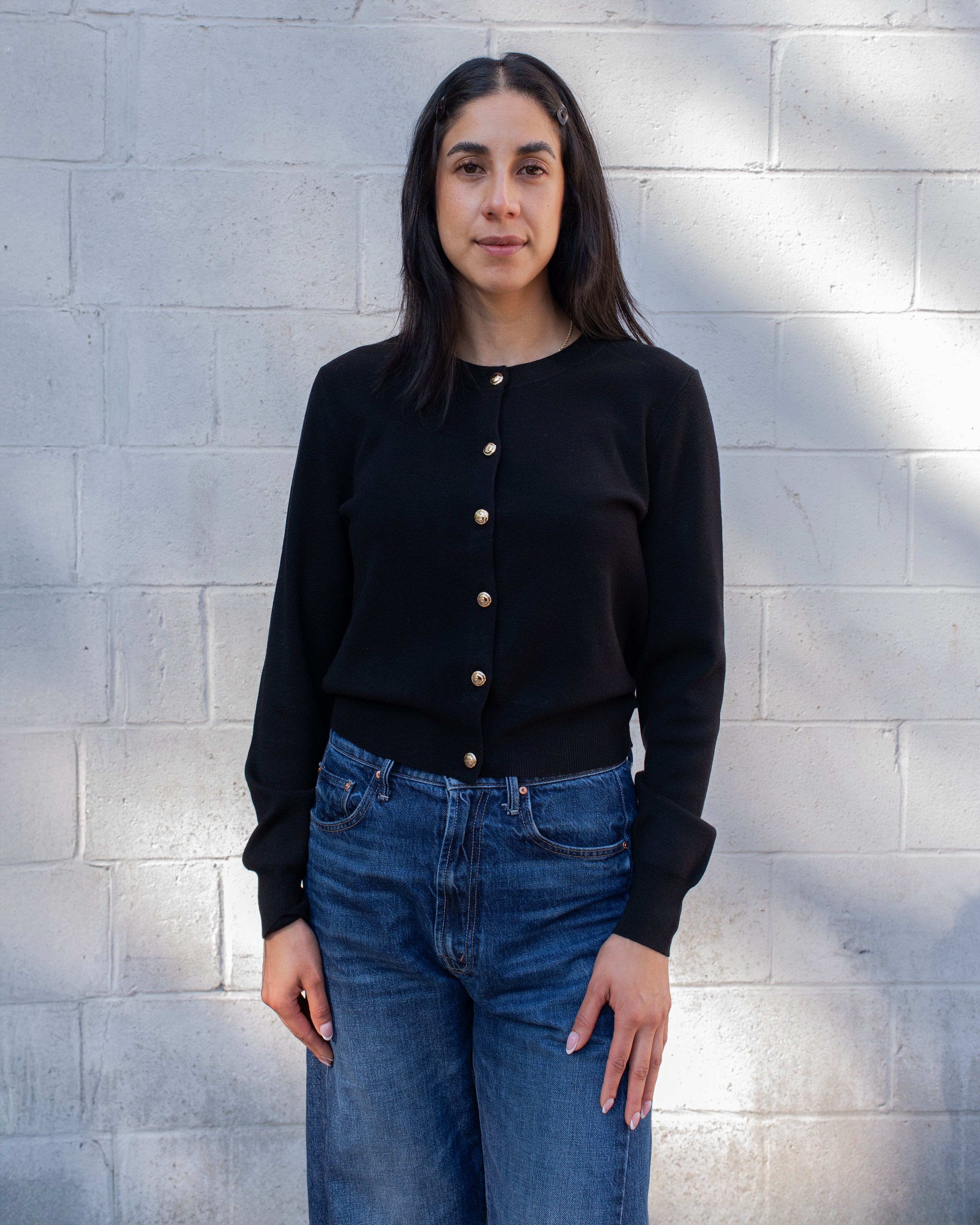 GOLD BUTTON CLASSIC CARDI