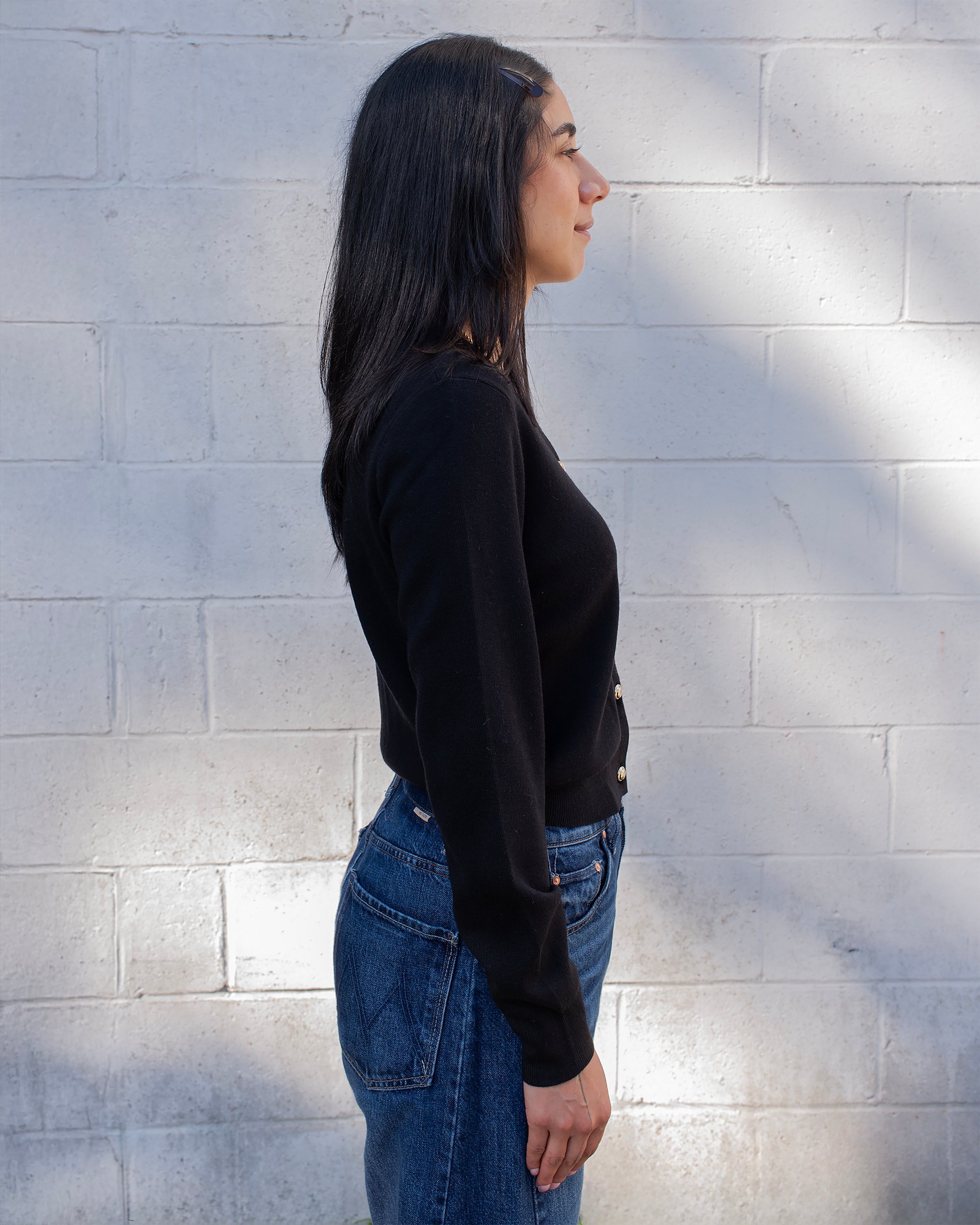 GOLD BUTTON CLASSIC CARDI