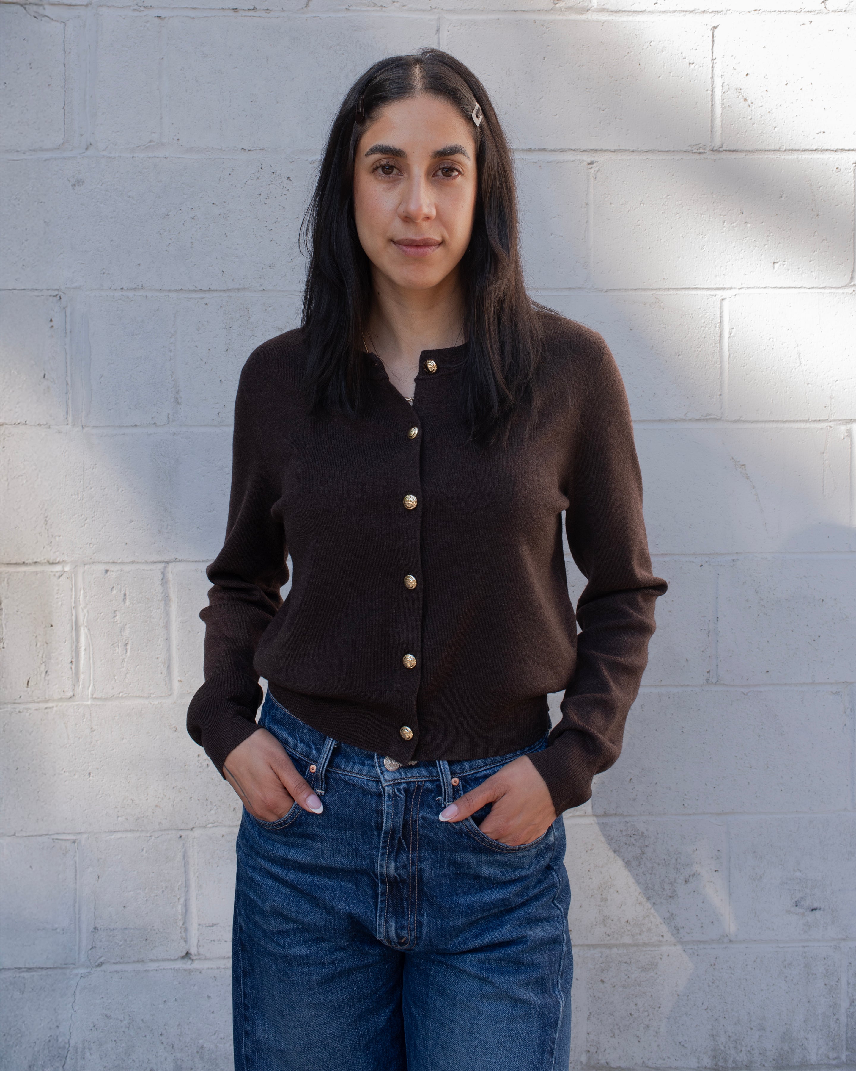 GOLD BUTTON CLASSIC CARDI