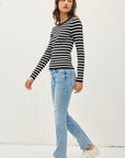 STRIPED LIGHTWEIGHT SWEATER