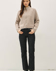 ZIP FRONT CROP CARDI