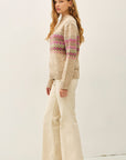 FAIR ISLE MID BLOCK SWEATER