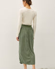 PATCH POCKET TENCEL SKIRT