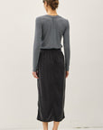 PATCH POCKET TENCEL SKIRT