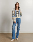 DARCIE WAVE STRIPE CARDIGAN