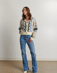 DARCIE WAVE STRIPE CARDIGAN
