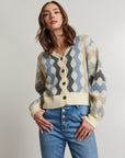 DARCIE WAVE STRIPE CARDIGAN