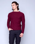 SLUB FINE KNIT PULLOVER SWEATER