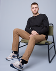 STRIPED COTTON LONG SLEEVE TEE