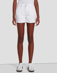 MID ROLL SHORT IN BROKEN TWILL WHITE