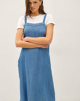 DENIM LOOK TENCEL SUNDRESS