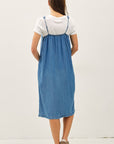 DENIM LOOK TENCEL SUNDRESS
