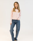 AISHA CRYSTAL BUTTON CARDIGAN