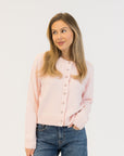 AISHA CRYSTAL BUTTON CARDIGAN